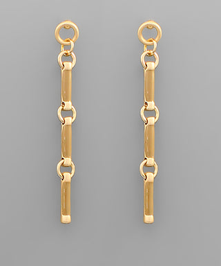 Epoxy Cylinder Drop Earrings