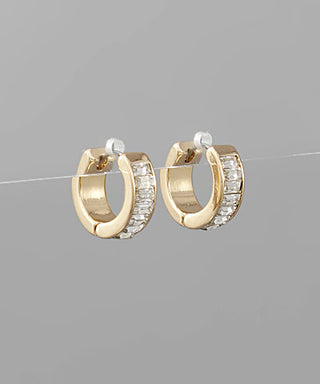Baguette Huggie Hoops