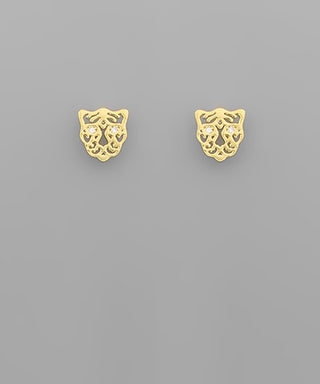 CZ Small Tiger Filigree Studs