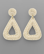 Load image into Gallery viewer, Beaded Round Triangle Earrings
