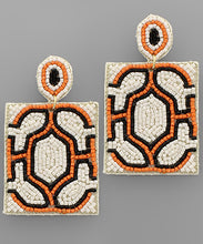Load image into Gallery viewer, Geometric Pattern Square Earrings
