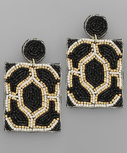 Load image into Gallery viewer, Geometric Pattern Square Earrings

