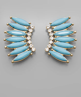 Glass Wing Earrings