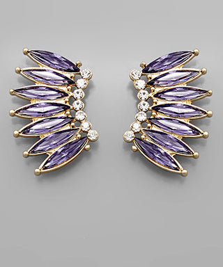 Glass Wing Earrings