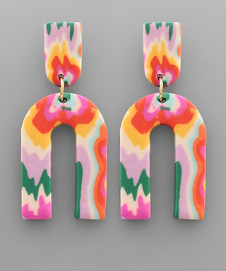 Clay Marvel Teardrop Earrings
