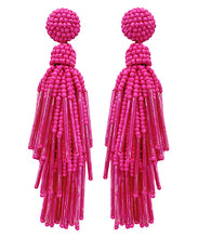 Load image into Gallery viewer, Seed Beads Tassel Earrings
