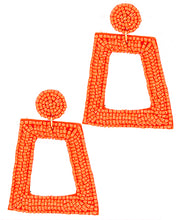 Load image into Gallery viewer, Beaded Trapezoid Earrings
