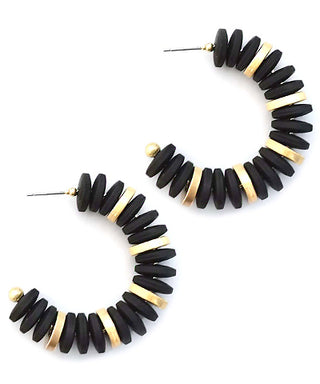 Multi Disk Hoops Earrings