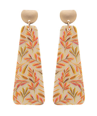 Leaf Printed Earrings