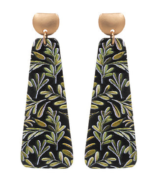 Leaf Printed Earrings