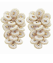 Load image into Gallery viewer, Beaded Multiful Flower Earrings
