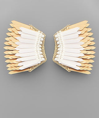Sequin Wing Earrings