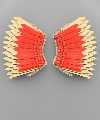 Sequin Wing Earrings