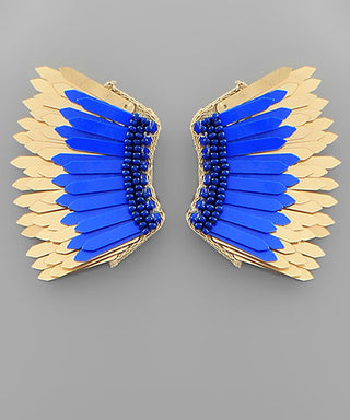 Sequin Wing Earrings
