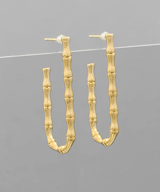 Elongated Bamboo Hoops