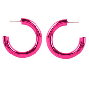 Load image into Gallery viewer, 35mm Metal Hollow Hoops
