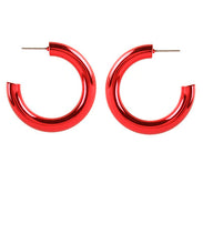 Load image into Gallery viewer, 35mm Metal Hollow Hoops
