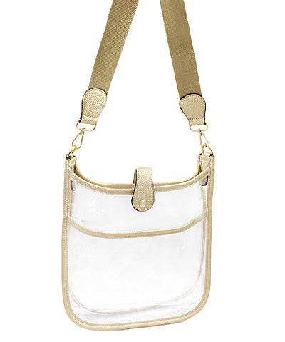 Double Pocket Clear Crossbody Bag