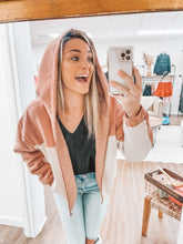 Load image into Gallery viewer, Get A Mauve On Hooded Coat
