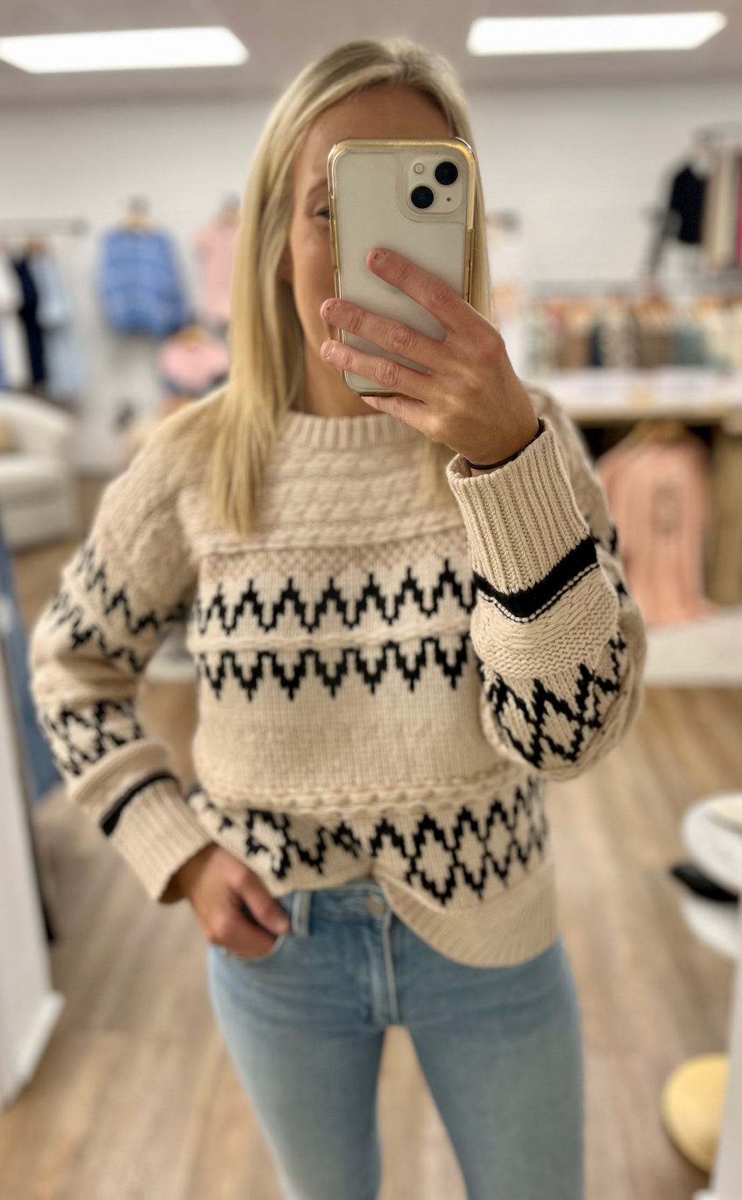 We Fall Apart Cable Knit Sweater