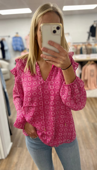 My Perfect Match Ruffle Blouse