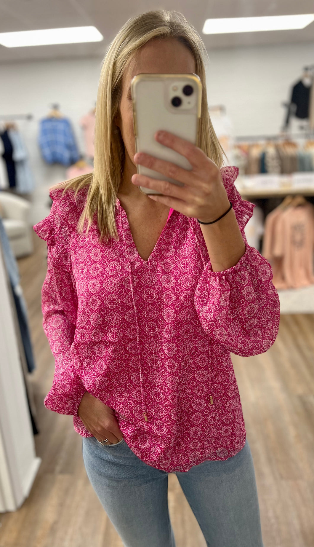 My Perfect Match Ruffle Blouse