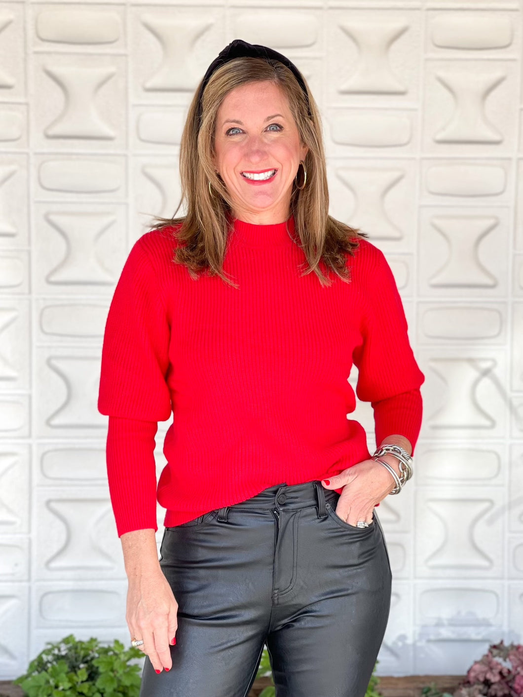 Red All About It Sweater