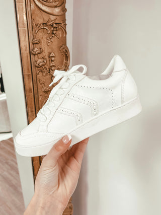 Leather Flatform Sneakers