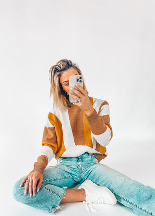 Fancy And Free Abstract Sweater