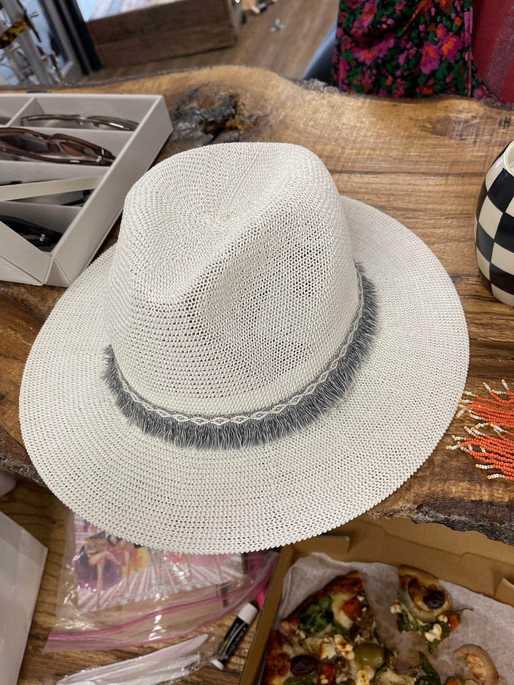 White Straw Hat