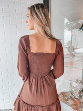 Load image into Gallery viewer, Bring The House Brown Dress
