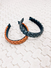 Load image into Gallery viewer, Wide Leather Braided Headband
