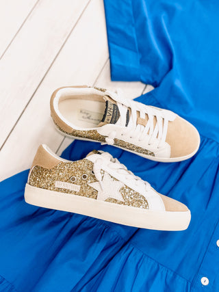 Vintage Havana Thea Gold Glitter Sneaker