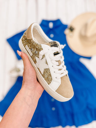 Vintage Havana Thea Gold Glitter Sneaker