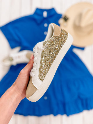 Vintage Havana Thea Gold Glitter Sneaker