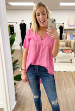 Load image into Gallery viewer, Pink About It Printed Tunic Top
