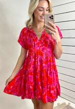 Load image into Gallery viewer, Tier I Stand Printed Dress
