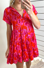 Load image into Gallery viewer, Tier I Stand Printed Dress
