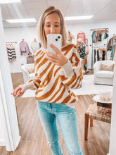 Load image into Gallery viewer, Love At First Stripe Zebra Sweater
