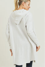 Load image into Gallery viewer, Open Front Longline Hoodie Cardigan
