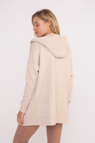 Long Line Open Front Jacquard Stripe Cardigan