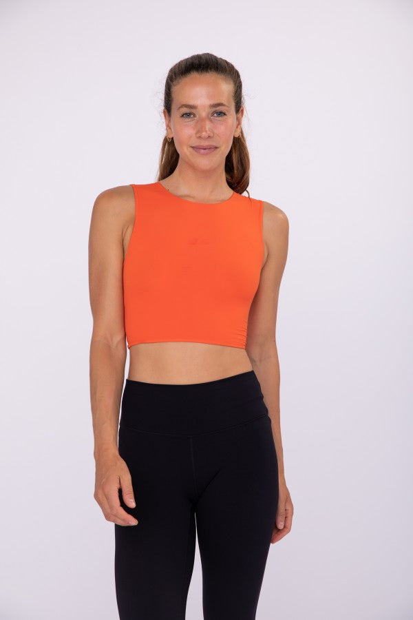 Cropped Fitted Muscle Tank