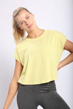 Load image into Gallery viewer, Essential Ribbed Hem Boxy Crop Top
