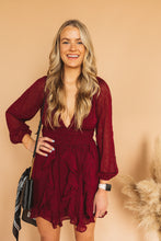 Load image into Gallery viewer, Ruffle Of Love Mini Dress
