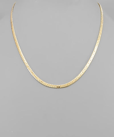 Brass Snake Chain Necklace