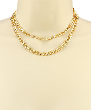 Double Cuban Chain Choker