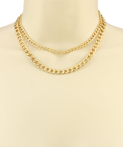 Double Cuban Chain Choker