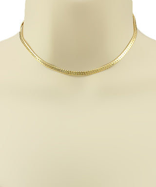 Brass Snake Chain Choker
