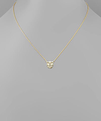 CZ Tiger Filigree Necklace