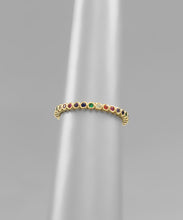 Load image into Gallery viewer, Brass And CZ Rings
